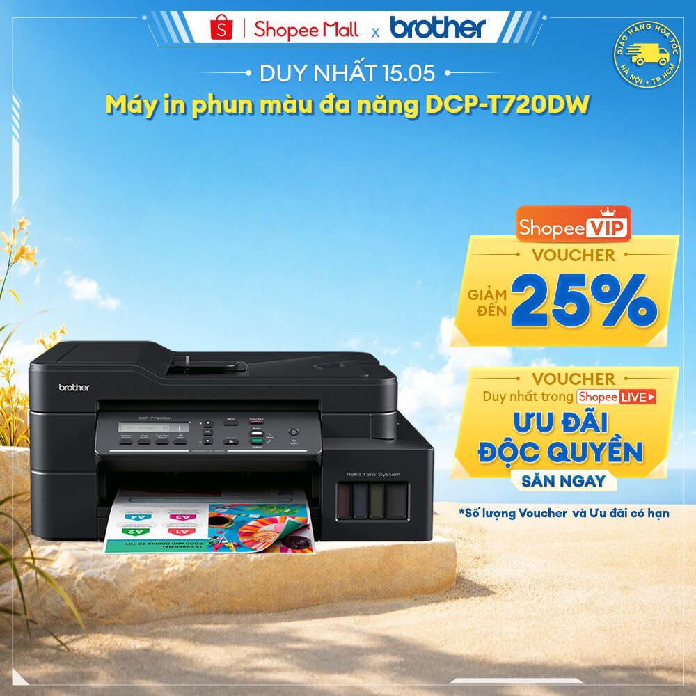 Máy in phun màu đa năng Brother DCP-T720DW