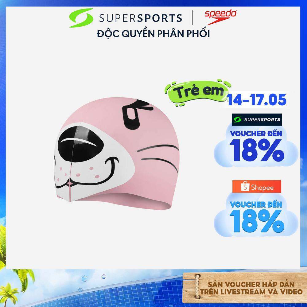 Mũ Bơi Trẻ Em Speedo Printed Character - Hồng - 8-00232614670