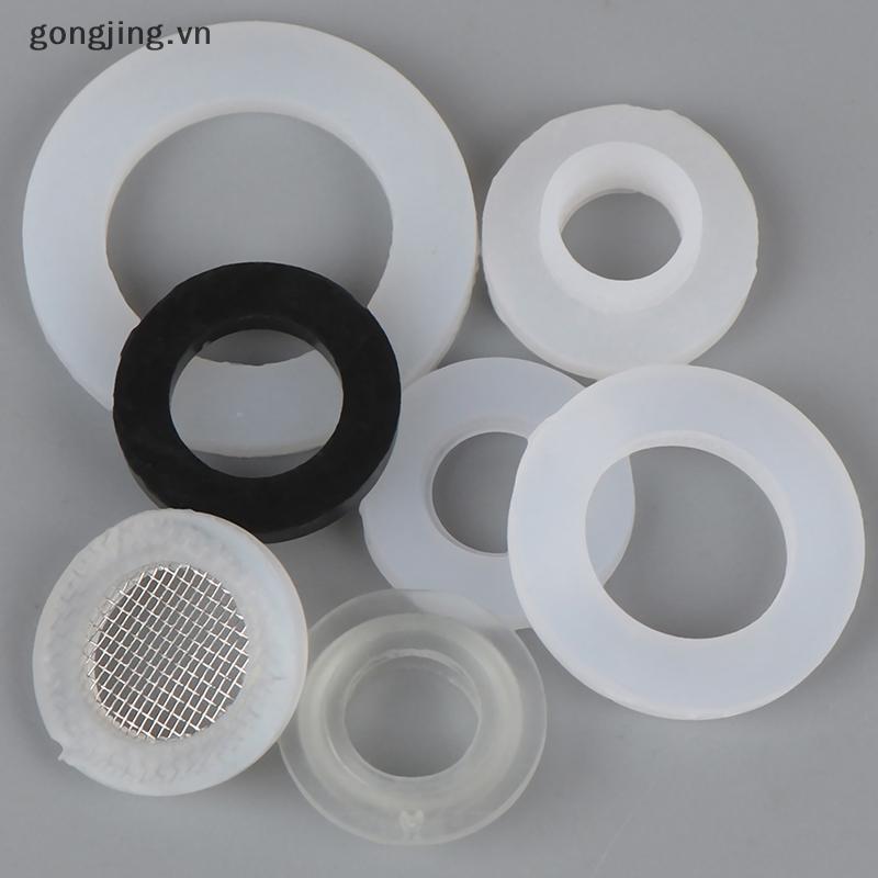 Gongjing 1 / 2 "3 / 4" 1 "Vòng Cao Su Silicon PTFE Flat Gasket Niêm Phong Vòng Cho Vòi Tắm VN