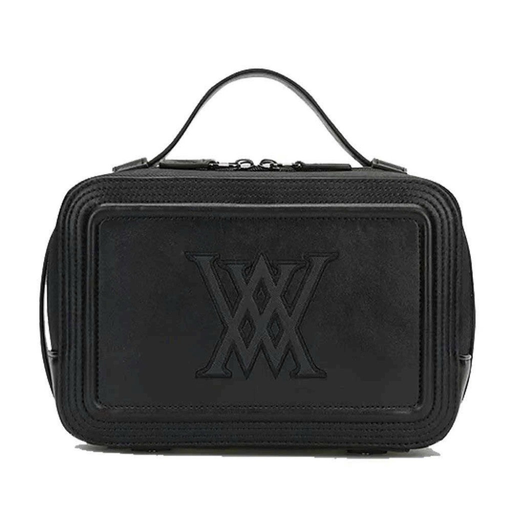 Túi Cầm Tay Golf Hàn Quốc 2 Ngăn Chính Hãng | ANEW Pouch Bag Black Edition | Túi Xách Tay Golf Nam V