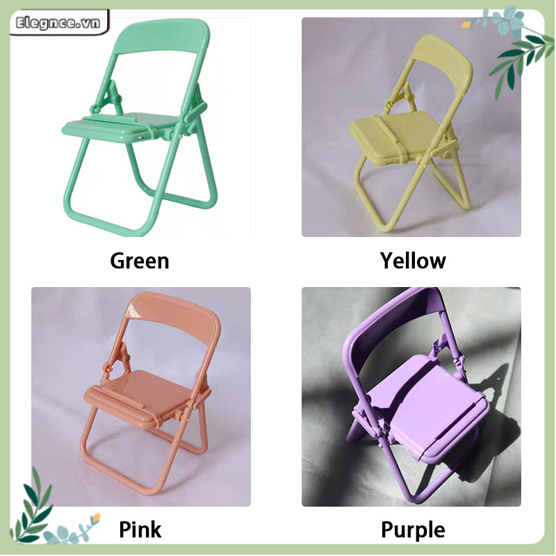 【Elevn】Ghế gấp để bàn kiêm giá đỡ điện thoại di động ghế đẩu trang trí xinh xắn | BigBuy360 - bigbuy360.vn