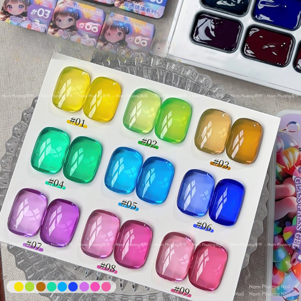 Gel dặm 9 màu Frescobaldi chất trong suốt