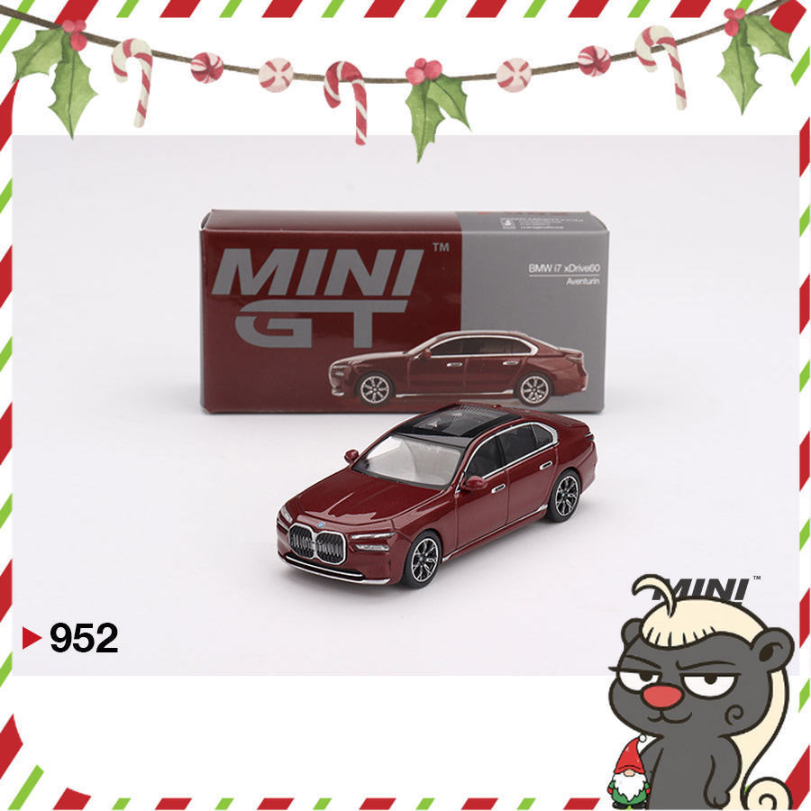 [HÀNG CÓ SẴN]  Mô hình xe Mini GT 1:64 BMW i7 xDrive60 Aventurin 952