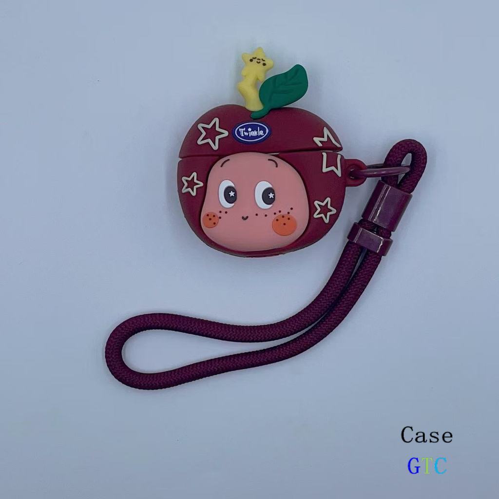 GTC Dành Cho GOOJODOQ J201 J206 J228 J229 Vỏ Tai Nghe & Dây Buộc Sáng Tạo Tàn Nhang Họa Tiết Cô Gái