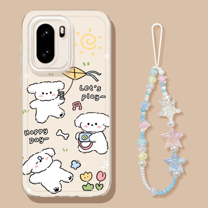 Kite Puppy Thích hợp OnePlus ace6 Vỏ điện thoại Phong cách mới 1Plus ace5 Phiên bản đua xe Trong suố