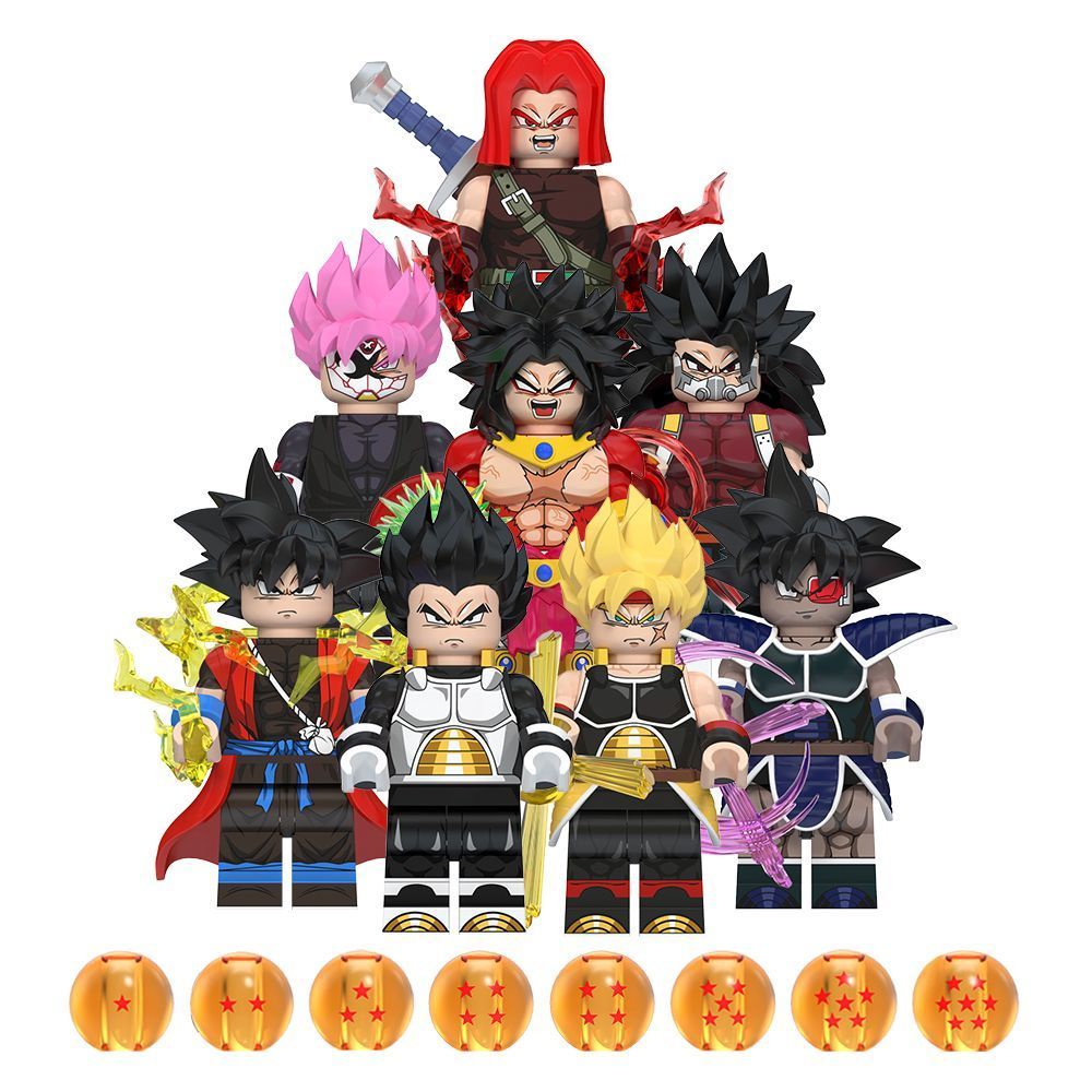 2025 Sản Phẩm Mới Tương Thích Lego Dragon Ball Đen Goku Vegeta Dale Spartacus Loại Lắp Ráp Trẻ Em Kh