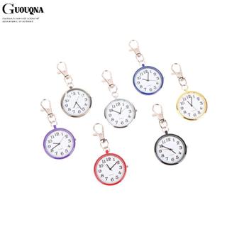 GUOUQNA Túi Đồng Hồ Y Tá Bỏ Túi Đồng Hồ Móc Khóa Fob Đồng Hồ Với Pin Bác Sĩ Y Tế Vintage Đồng Hồ Quà Tặng BASL