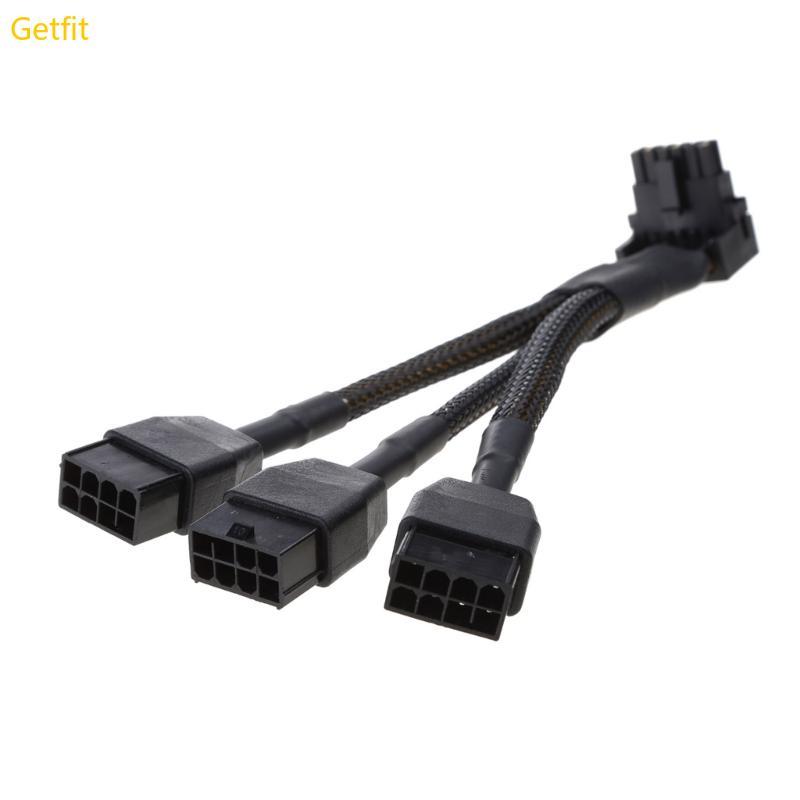 GETF 90 Độ 3x8pin đến 16Pin 12VHPWR Dây cáp GPU để tăng cường tổ chức cáp