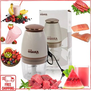 Xay Thịt Cá Rau Củ-Xay Sinh Tố-Xay Đá，Máy Xay Đa Năng OSAKA Nắp Đồng Japan Cao Cấp FP126P Dung Tích 750ml-350W