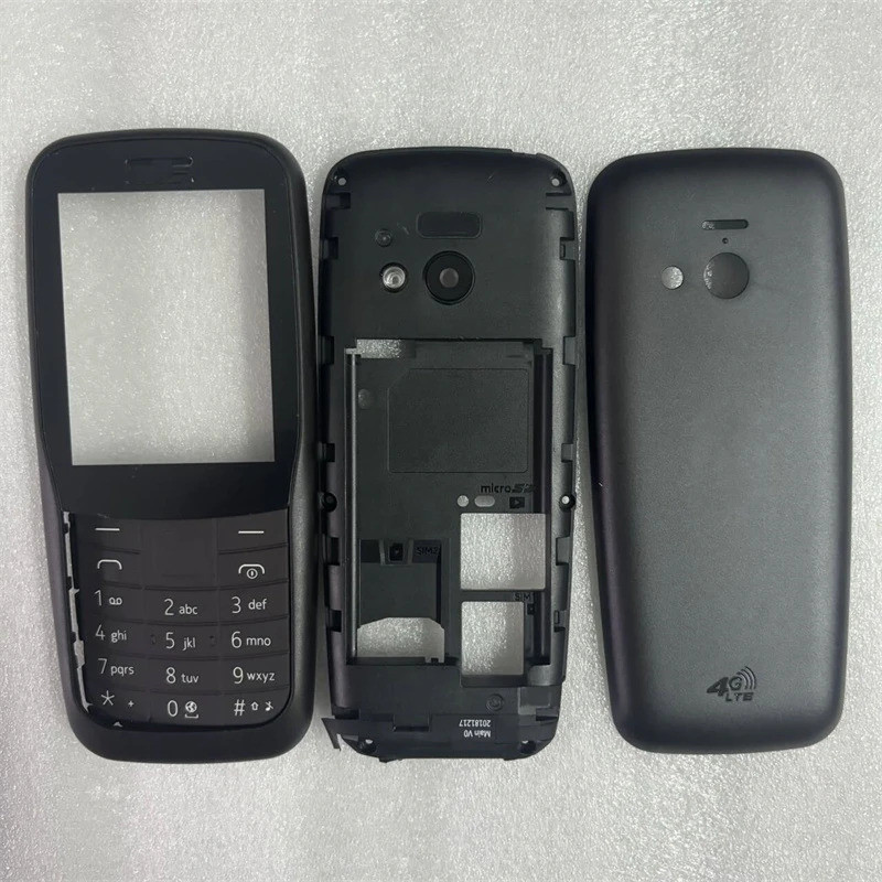 Dành Cho Nokia 2020 220 4G Full Nhà Ở Ốp điện thoại Pin Phía Sau Nhà Ở Khung Giữa + Bàn Phím Tiếng A