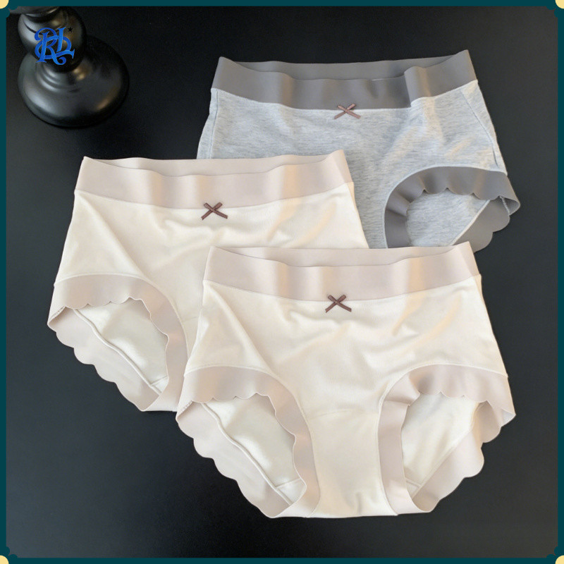 Phụ Nữ 50S Cotton Màu Khối Quần Đùi Giữa Rise 10A Kháng Khuẩn Modal Gusset Dài Hơn Gusset Liền Mạch