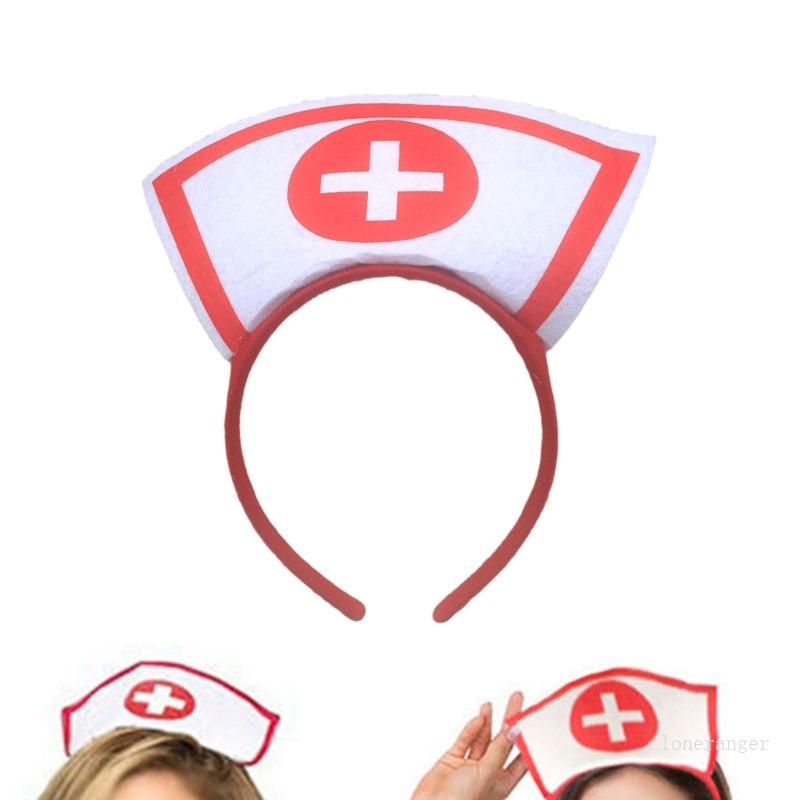 Cô Đơn Mũ Y Tá Cosplay Băng Đô Bí Ngô Mũ Halloween Mũ Đội Đầu Y Tá Trang Phục Hóa Trang Tiệc Cosplay
