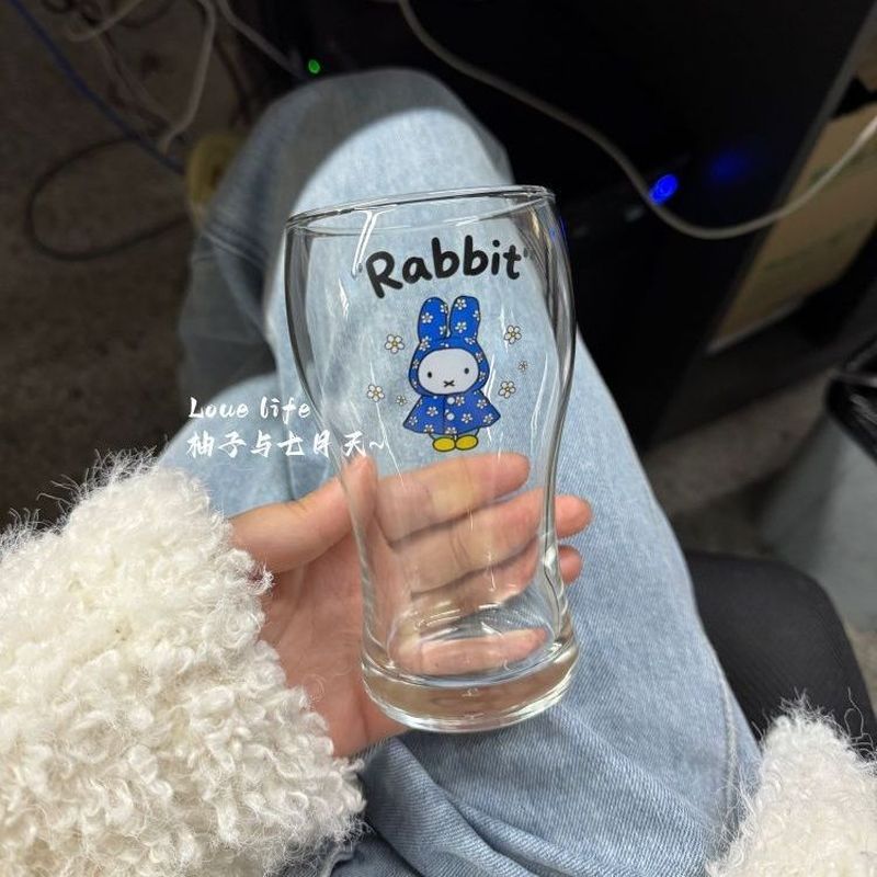 Miffy / Miffy Rabbit Bia Cốc Thủy Tinh Hộ Gia Đình Cốc Nước / lijp