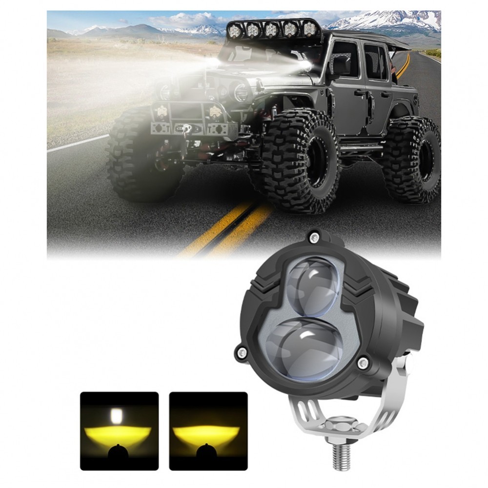 Fog Lights 10-60V Voltage 3-inch Size Mixed Light Mode Quick Installation