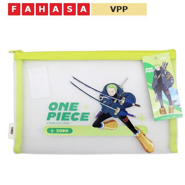Túi Lưới Đựng Tài Liệu One Piece A5 - Deli EF288 - Màu Xanh Lá