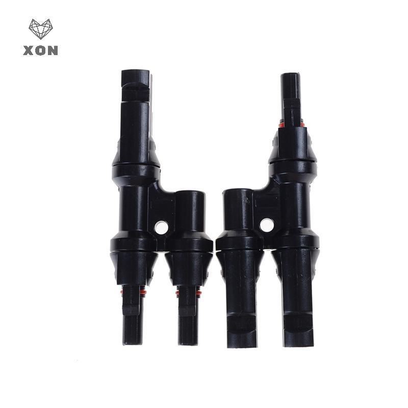 [XON] 1 Cặp x Multi T Branch MC4 Connector cho bảng điều khiển năng lượng mặt trời nhánh kết nối son