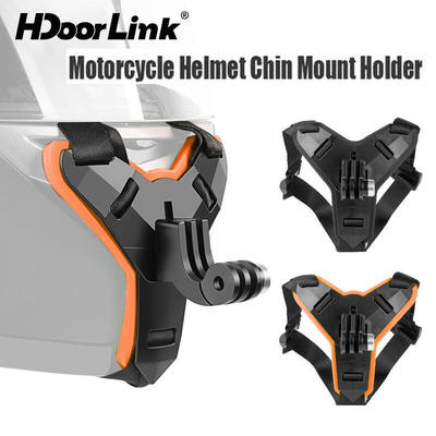 HdoorLink Xe Máy Mũ Bảo Hiểm Chin Dây Đeo Gắn Cho GoPro Hero 11 10 9 8 7 DJI Osmo Hành Động Cho Xe Đạp Thể Thao Giá Đỡ Camera