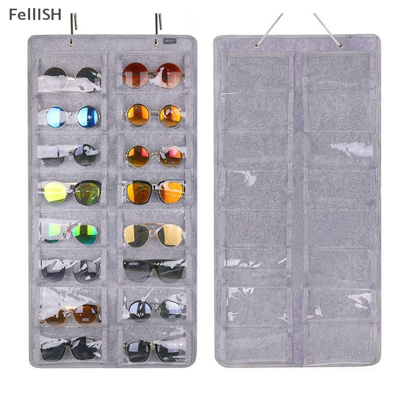 [Felli] Giá đỡ kính mắt nỉ 16 khe - Lưu trữ và tổ chức kính râm