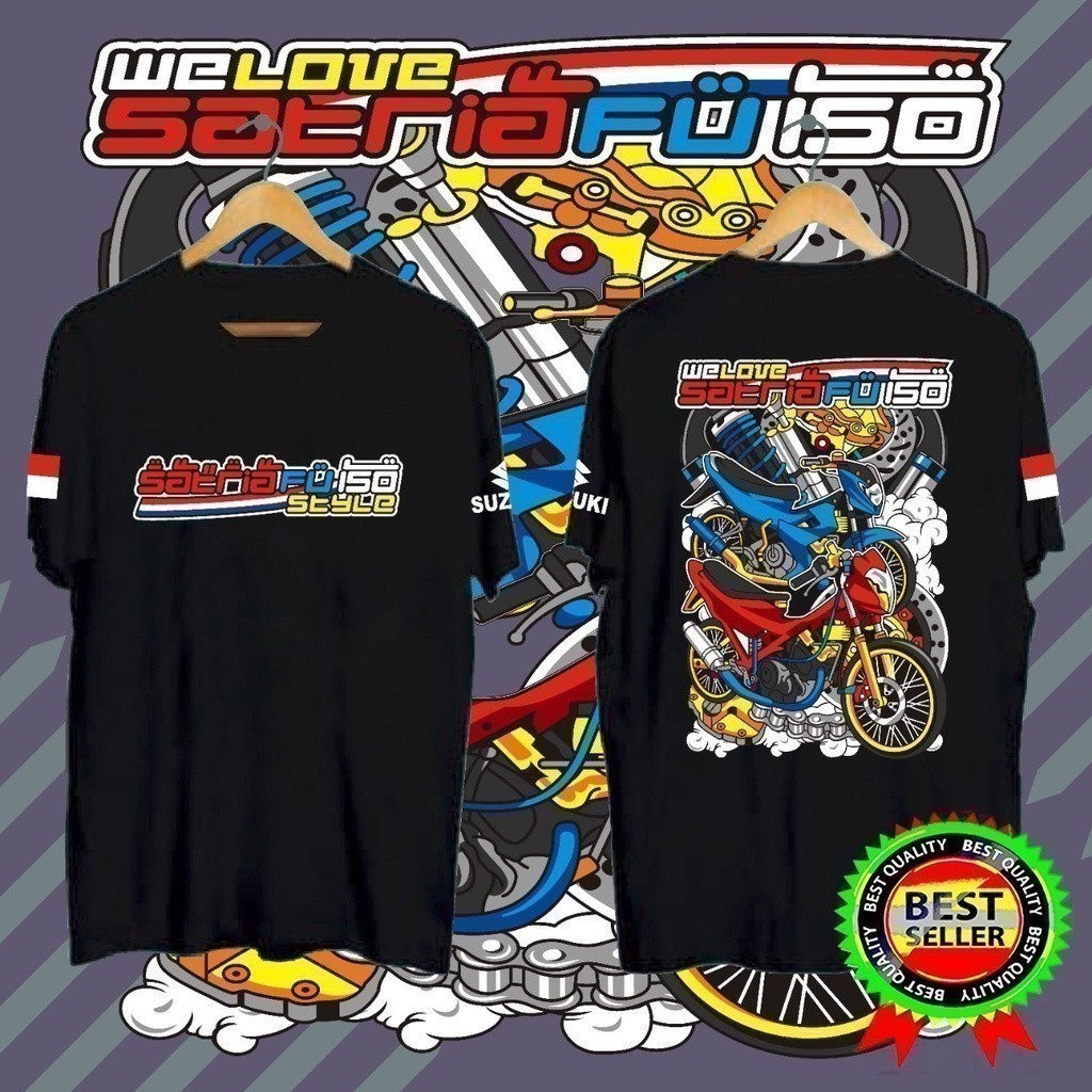 2025 Suzuki thời trang We Love Satria Fu150 Áo thun / Jersey Microfiber Dress / Jersey Thăng hoa / Á