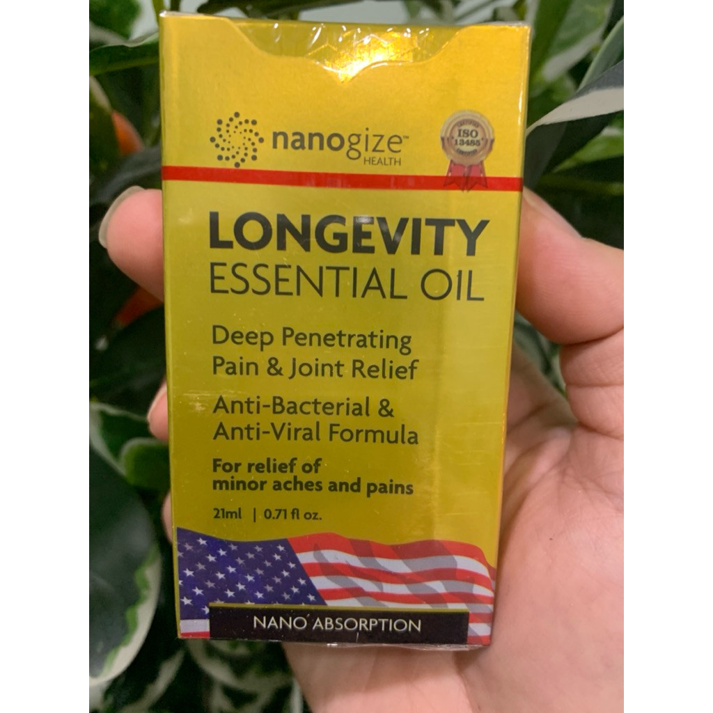 HÀNG XỊN - Dầu gió vàng Nanogize Longevity essential oil