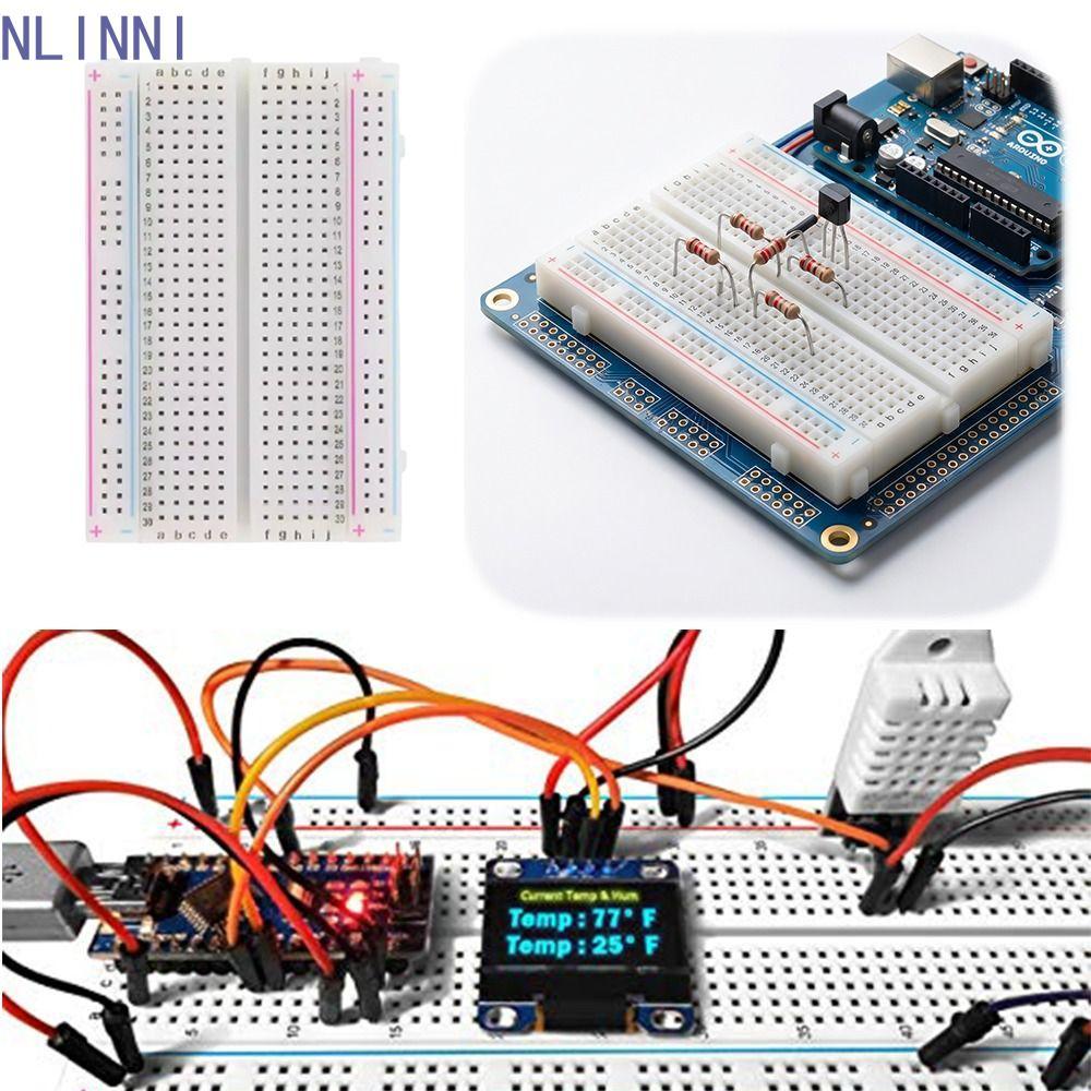NLINNI Solderless Breadboard, 400 điểm Tie Size Mini Protoboard, Phát triển Board Jumper Wires Thiết