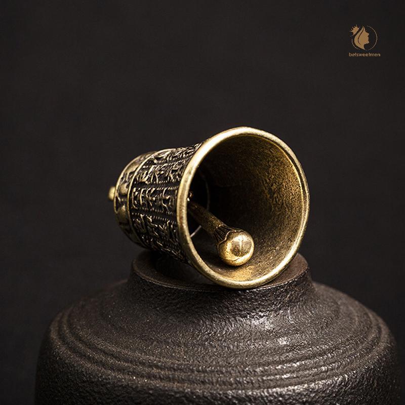 [PE] MINI Bell 's Đồng Điêu Khắc Cầu Nguyện Phật Chuông Quan Âm Mặt Dây Chuyền TH