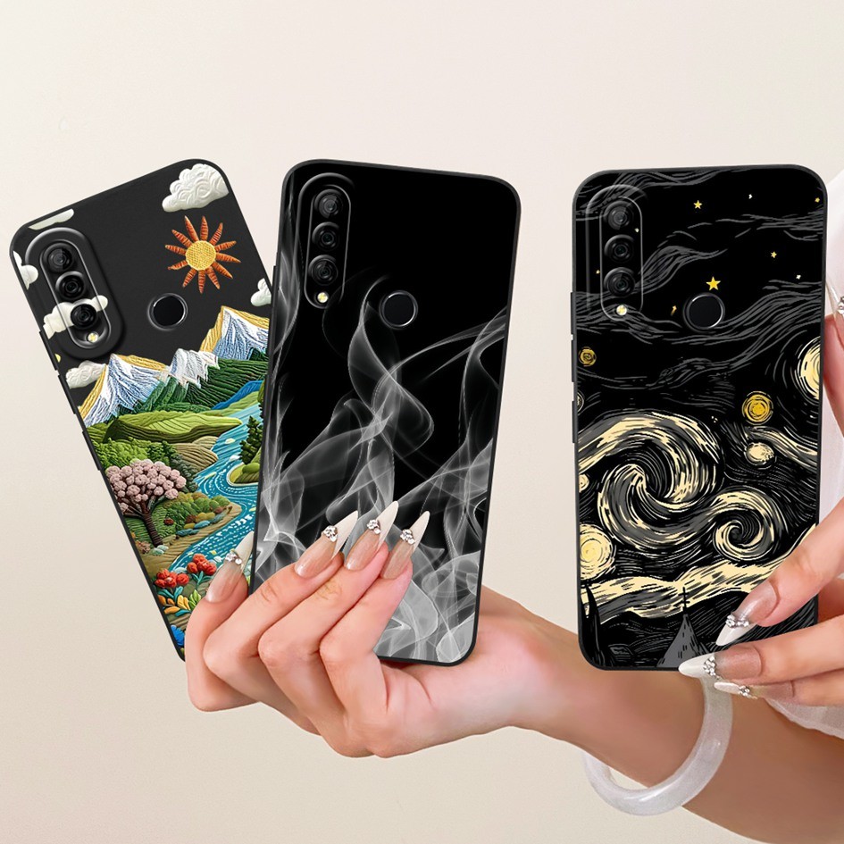 Dành Cho Honor 10 Lite 10i Ốp Lưng HRY-LX1 HRY-LX2 HRY-LX1T Silicon Chống Sốc Tranh Dầu Thẩm Mỹ Bìa 