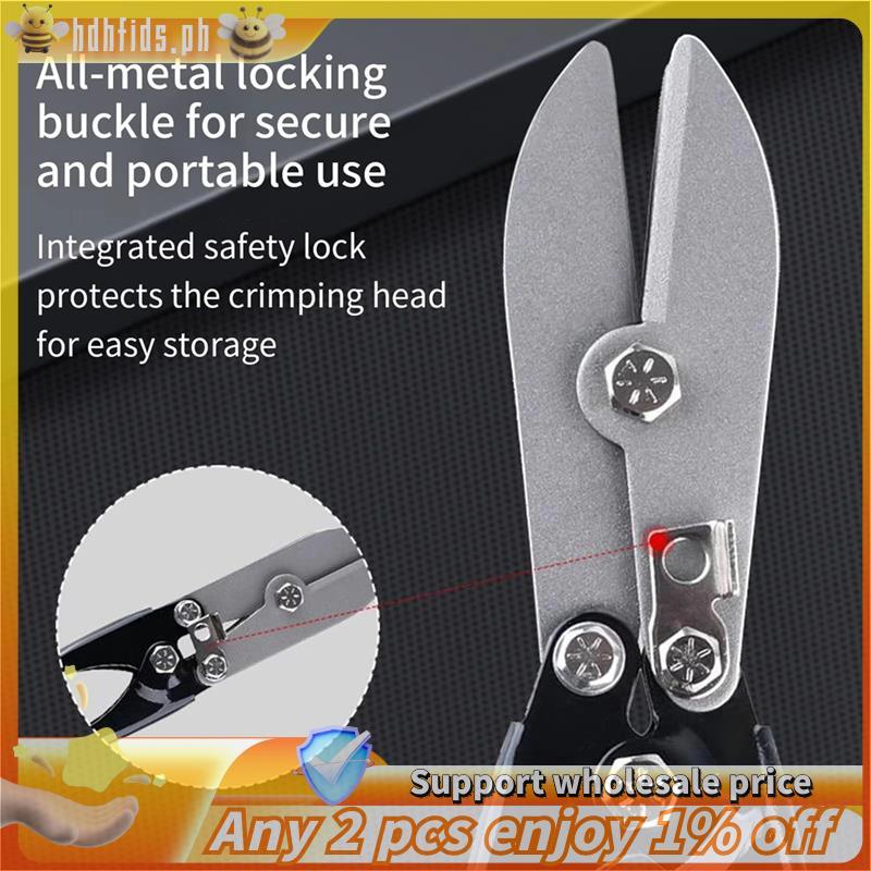 -Pipe Crimper Heavy Duty 5-Cutter Bender Downspouts Crimper Gutter Dụng cụ cầm tay cho bếp Ống Ductw