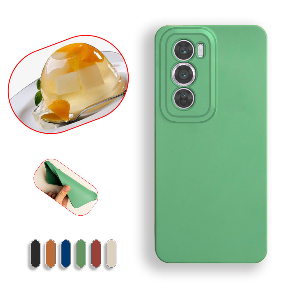 Ốp Lưng Thạch Lỏng Cho Oppo Reno12 Pro 5G CPH2629 PJW110 Da Mềm TPU Silicon Mềm Cao Su Slim Fit Toàn
