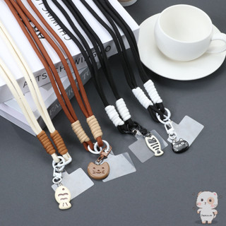 【Chamvn】Ốp lưng điện thoại hình cá mèo dệt đen trắng có Dài dây đeo chéo có Chắc chắn và bền bỉ