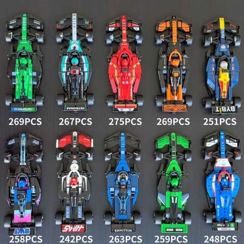 F1 Công Thức Xe Lắp Ráp Mô Hình Ferrari Giáo Dục Lắp Ráp Đồ Chơi Minifigure Hạt Nhỏ Xe Thể Thao
