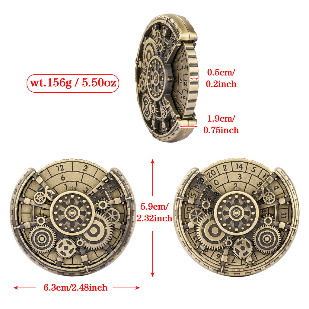 Destiny Gear Fidget Spinner Bàn xoay DND Game Xúc xắc Nhập vai Đồ chơi