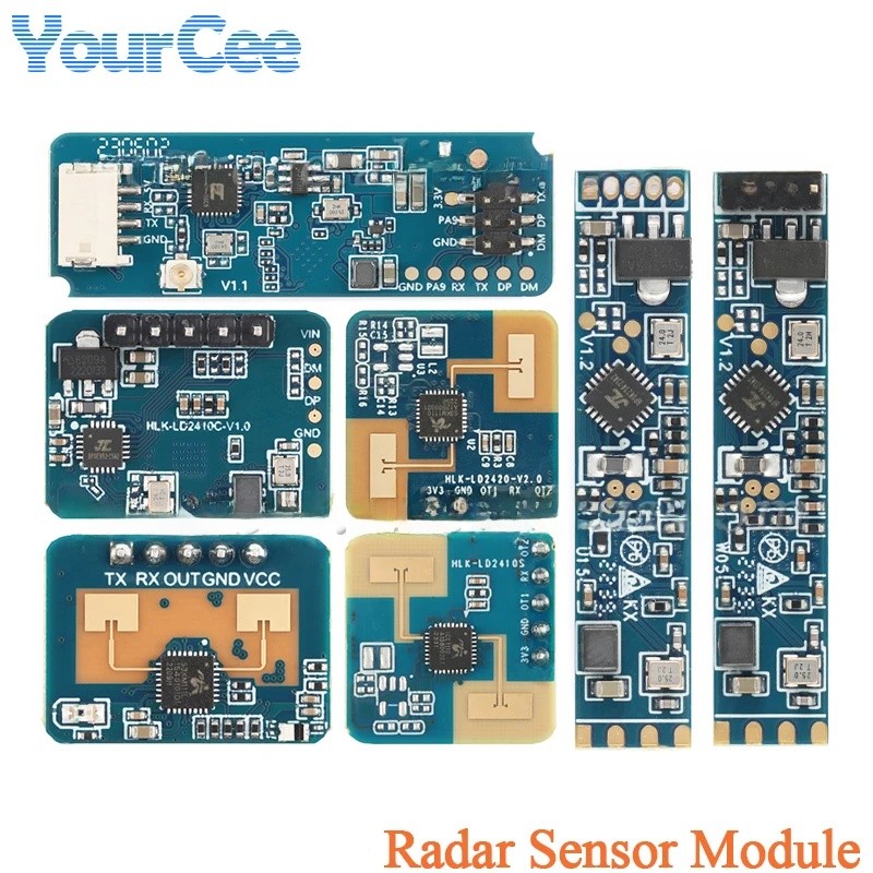 2 Cái / lốc Millimeter Wave Motion Cảm Biến Radar Hiện Diện Của Con Người HLK-LD2410 LD2410B LD2410C