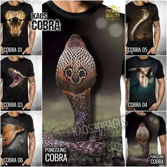 ÁO THUN 2025 thời trang [UNK] Áo thun COBRA King Cobra [UNK] COBRA Snake Reptile Mania Áo thun rắn C