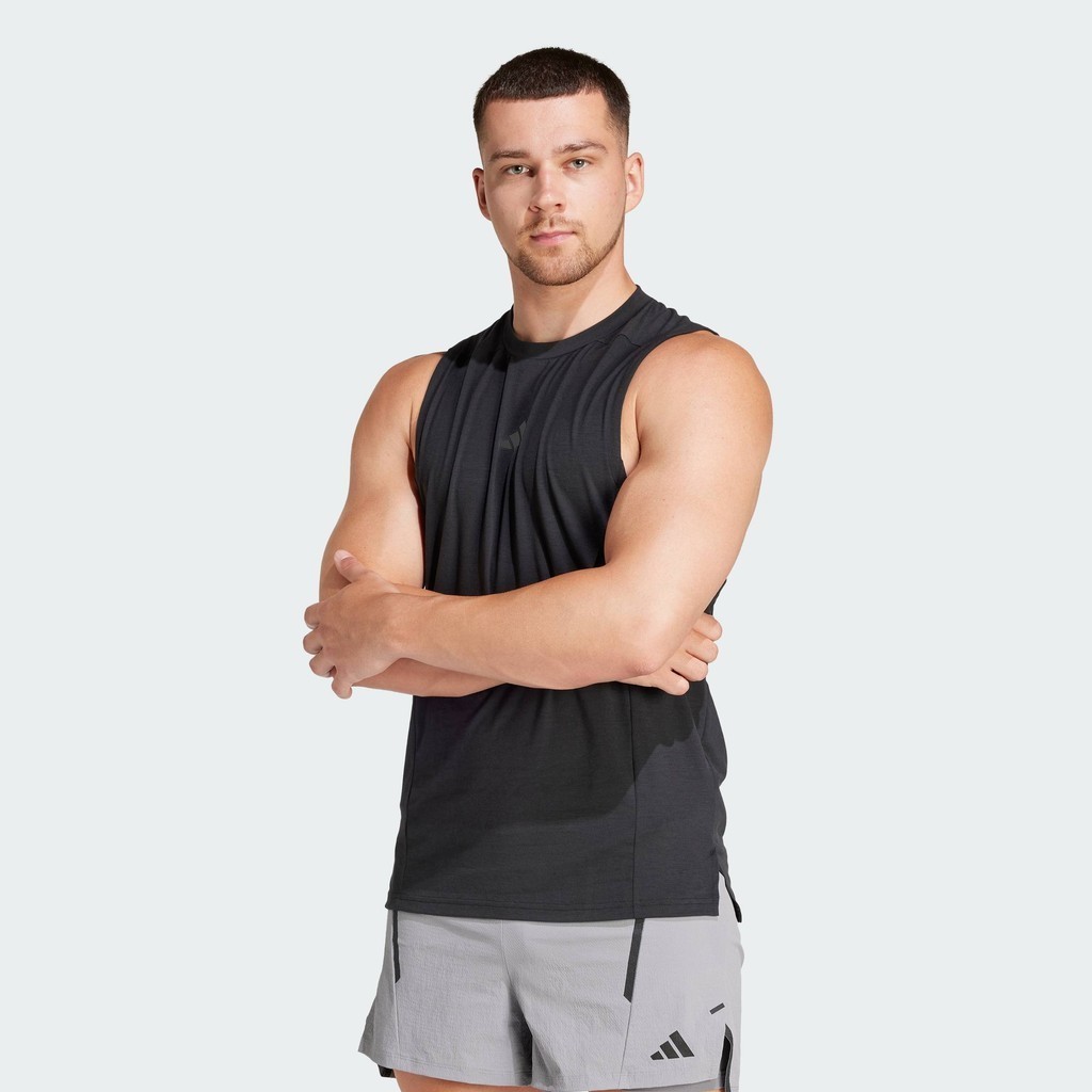 [20H 14.01-15.01]  - VOUCHER 40%]adidas Gym & Training Designed for Training Workout Tank Top Men Bl