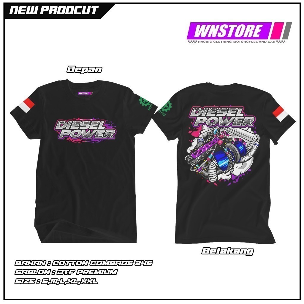 Áo thun diesel 2025 Power Cumi Land / áo thun Kata Kata / áo thun Diesel Gank