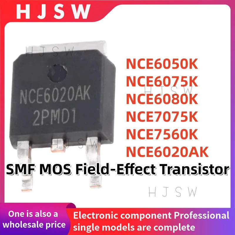 5 CÁI NCE6050K NCE6075K NCE6080K NCE7075K NCE7560K NCE6020AK TO-252 SMD MOS Bộ chuyển đổi hiệu quả t