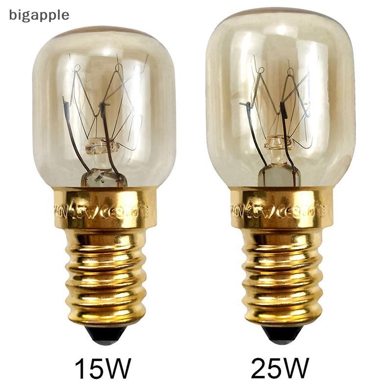 Bigapple 15W 25W E14 Bóng đèn lò vi sóng 300 độ Bóng đèn dây tóc vonfram Bóng đèn RDG