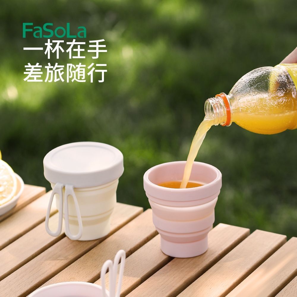 Cốc nước gấp chịu nhiệt bằng silicon FaSoLa o FaSoLa