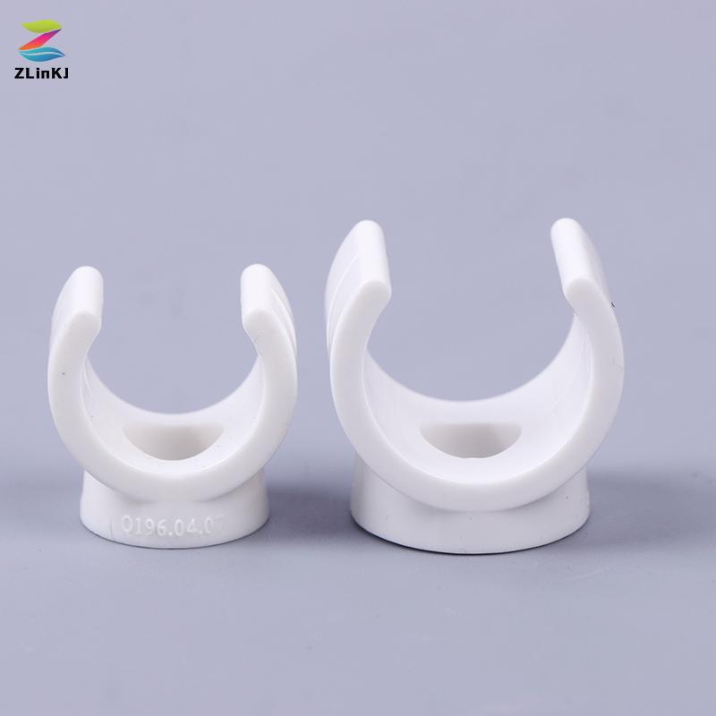 ZLinKJ 20 Cái 20mm PVC Ống Nước Kẹp Kẹp Đầu Nối Phù Hợp Cho 0.5 / 0.79 Inch OD Khay TV Ống Móc Treo 