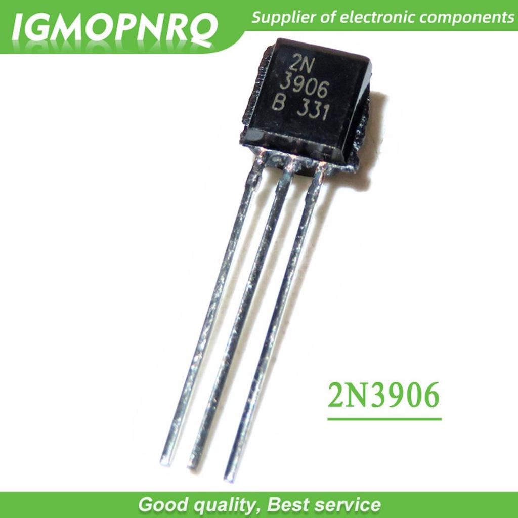 100 Chiếc 2N3906 3906 TO-92 Thấp Transistor PNP Mới