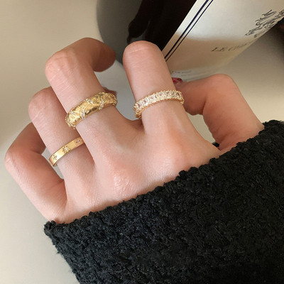 Nhẫn mở Zircon vuông cổ điển cổ điển DREJEW dành cho nữ - Nhẫn tuyên bố trang phục hàng ngày thời trang