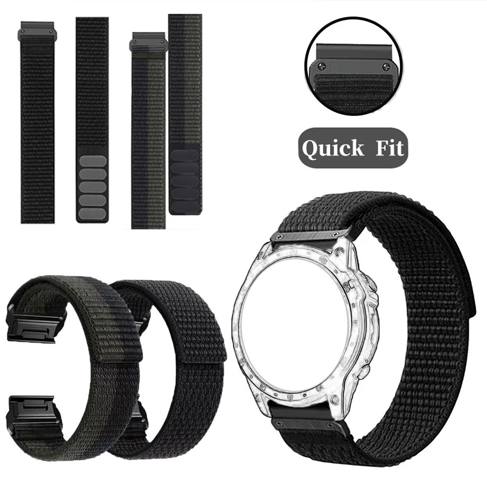 Dây đeo đồng hồ Nylon QuickFit 26mm cho Coros VERTIX 2 Dây đeo có thể điều chỉnh thay thế mềm mại và