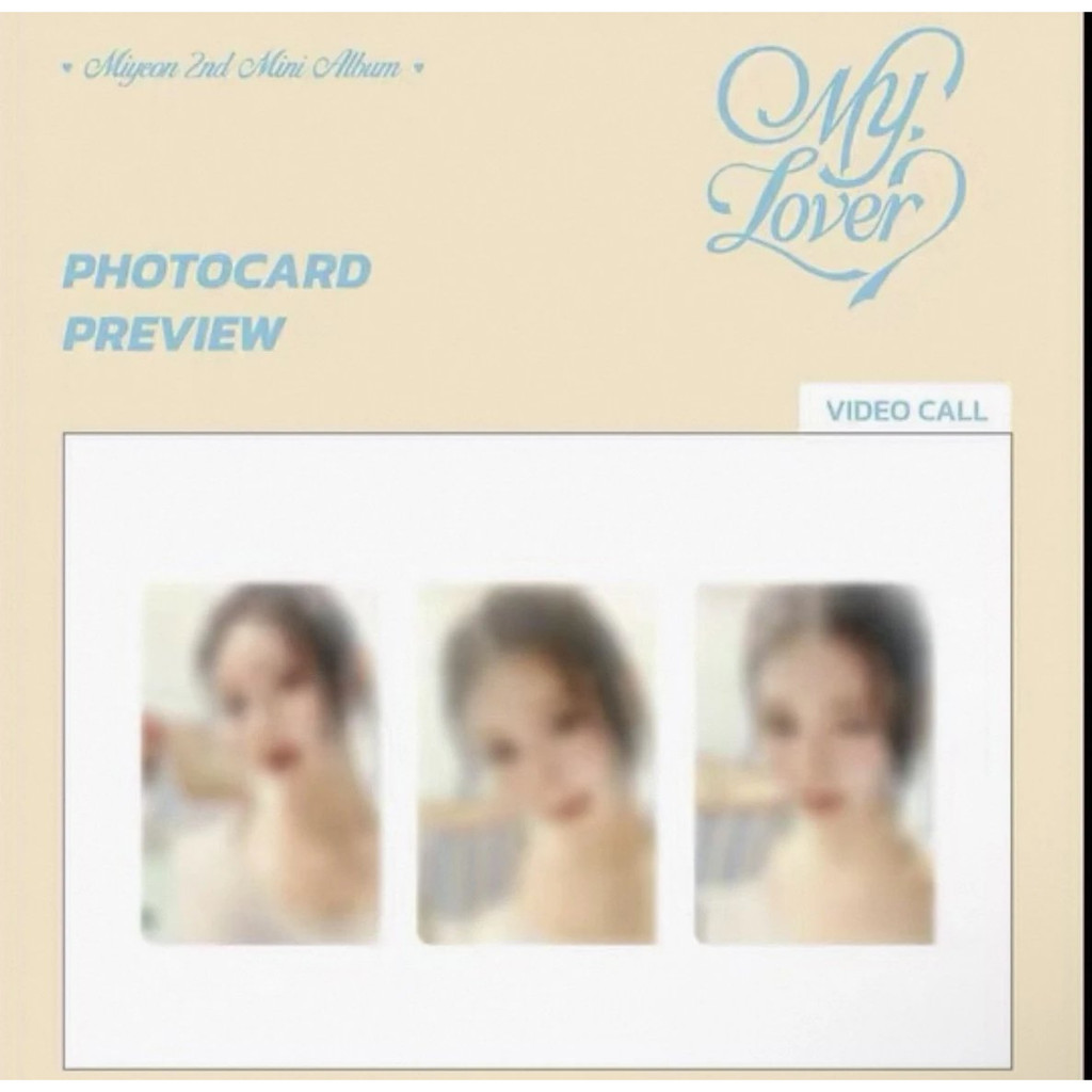 MIYEON solo2 album thẻ nhỏ PB phiên bản br3.0 thẻ cổ điển đặc biệt IDLE xung quanh