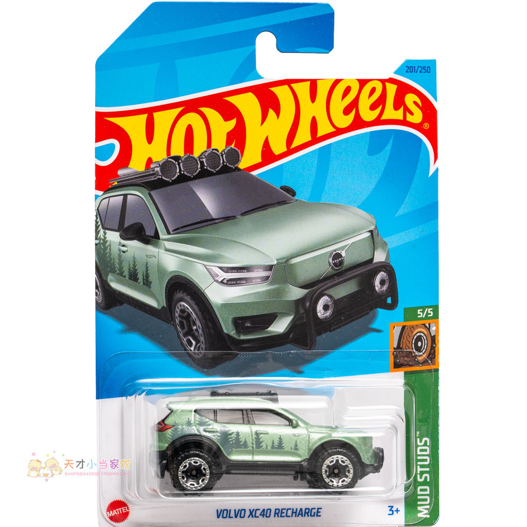 Không. 201 VOLVO XC40 SẠC VOLVO Xanh Mattel Hot Wheels MUD STUDS Series