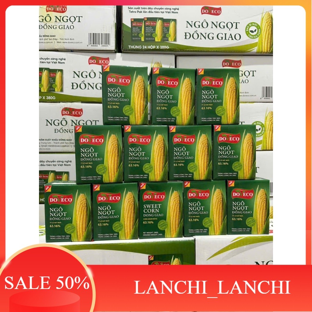 Thùng Ngô Hạt Đồng Giao DOVECO  24 Hộp 450 g- CHÍNH HÃNGo