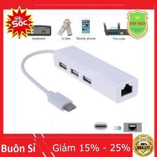 Đầu chuyển đổi từ Type-C sang cổng LAN + 3 USB