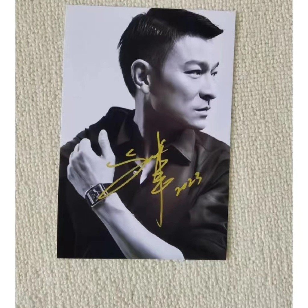 Và Andy Andy Lau Autographed Giấy phép Autographed Người hâm mộ trung thực tự động Hỗ trợ Bộ sưu tập