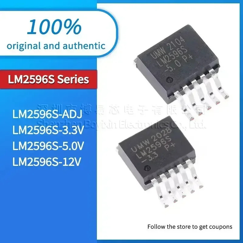 5 Chiếc LM2596S-ADJ LM2596S-3.3 LM2596S-5.0 LM2596S-12 TO-263 Hiệu Ứng Trường Transistor