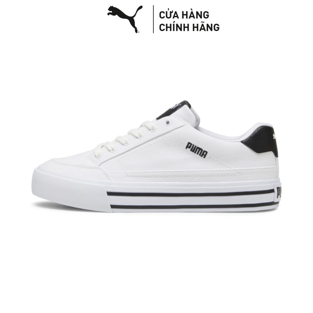 Giày Thời Trang PUMA Unisex Court Classic Vulc White-Black Màu Trắng